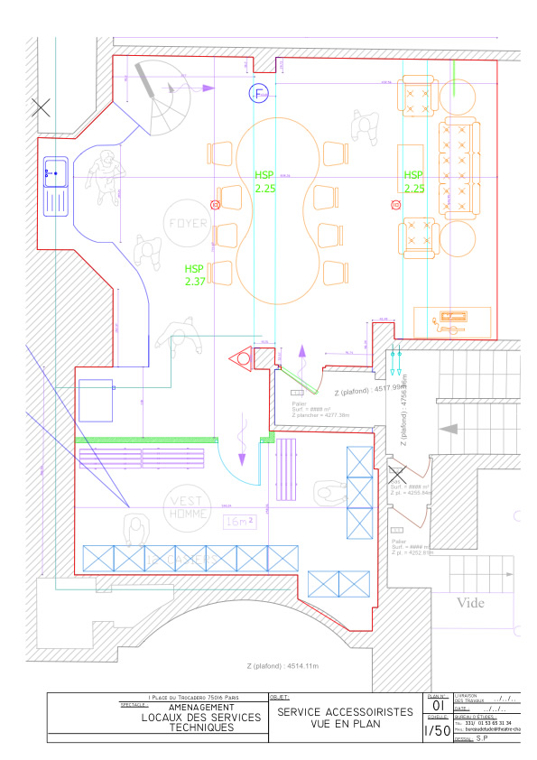 plan aménagement service accessoiriste