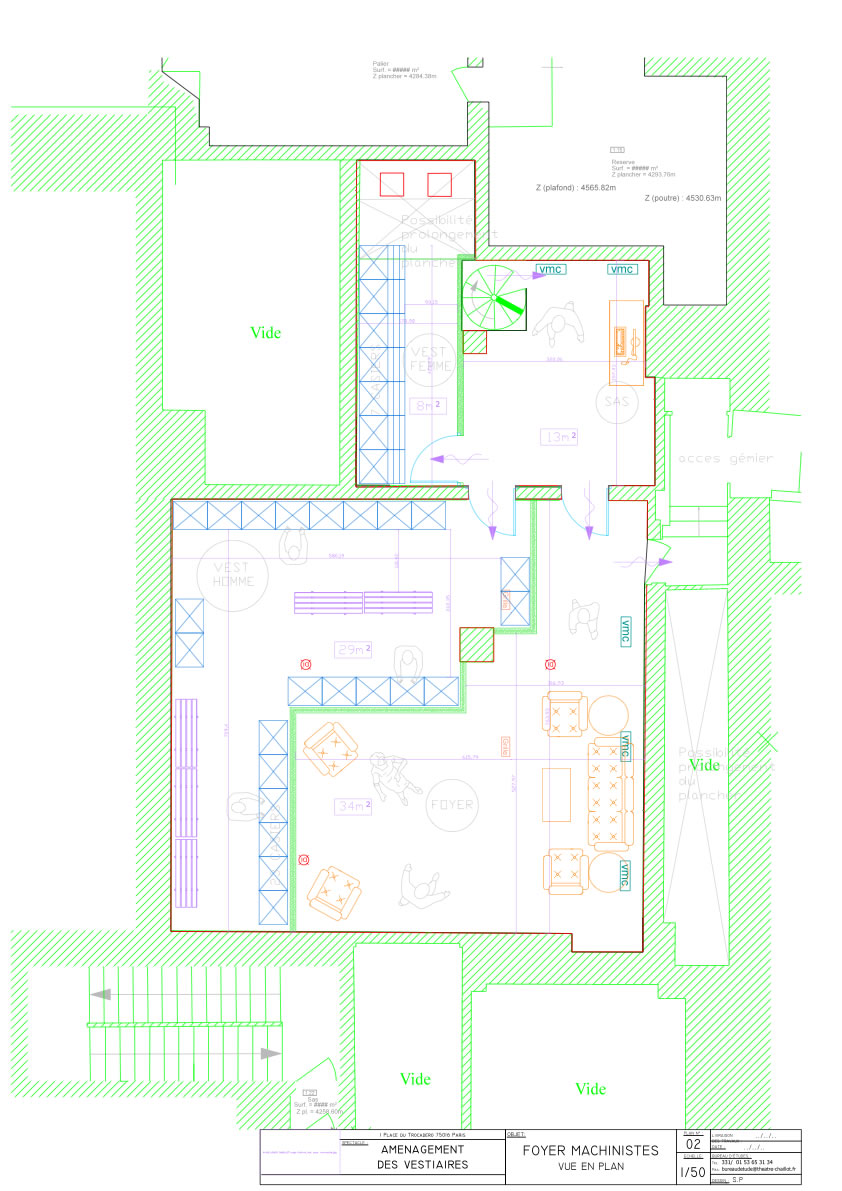 aménagement vestiaire machiniste