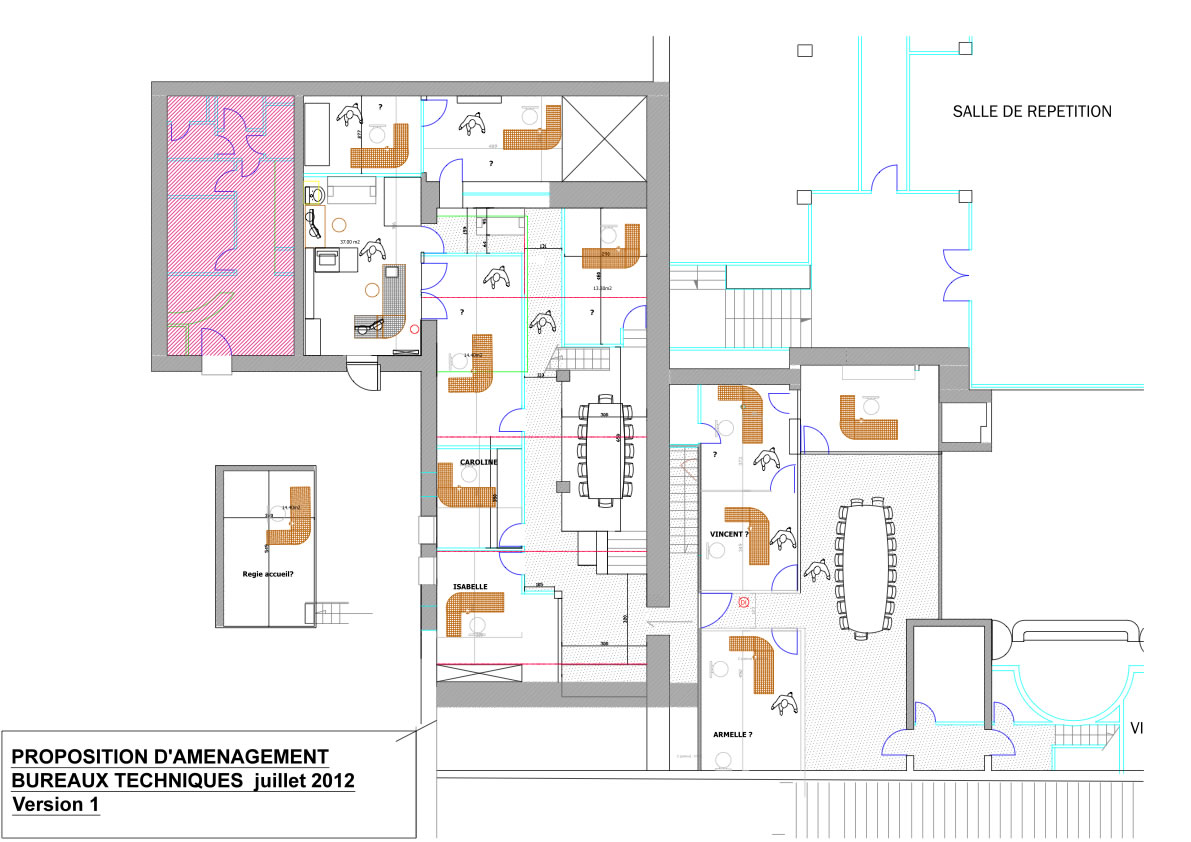 plan aménagement direction technique