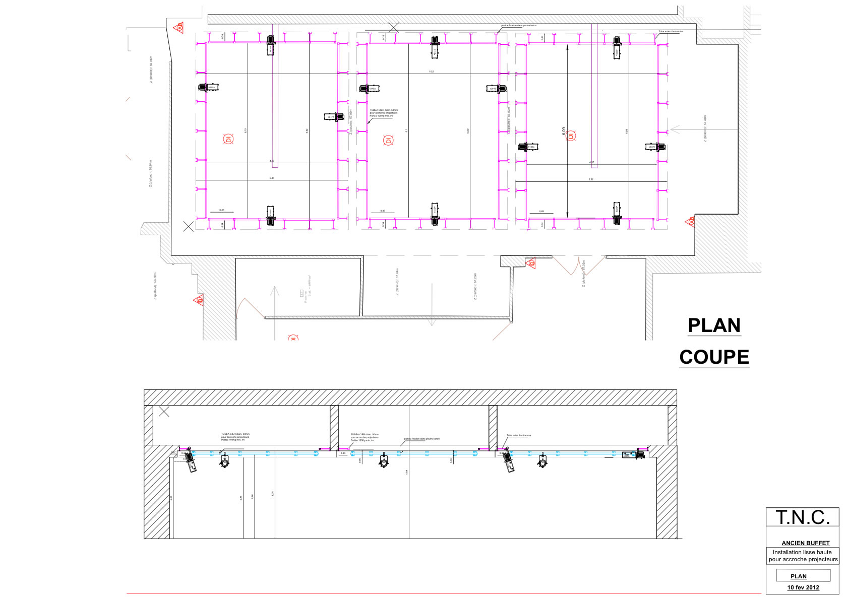 plan architecture scenographie