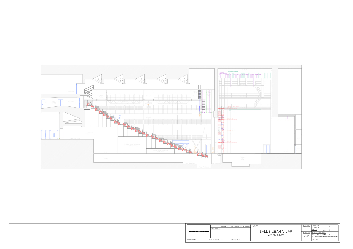 Plan théâtre installation scenique