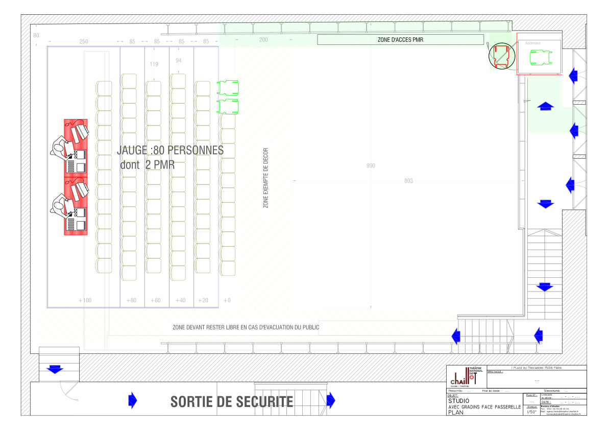 plan gradin salle paris